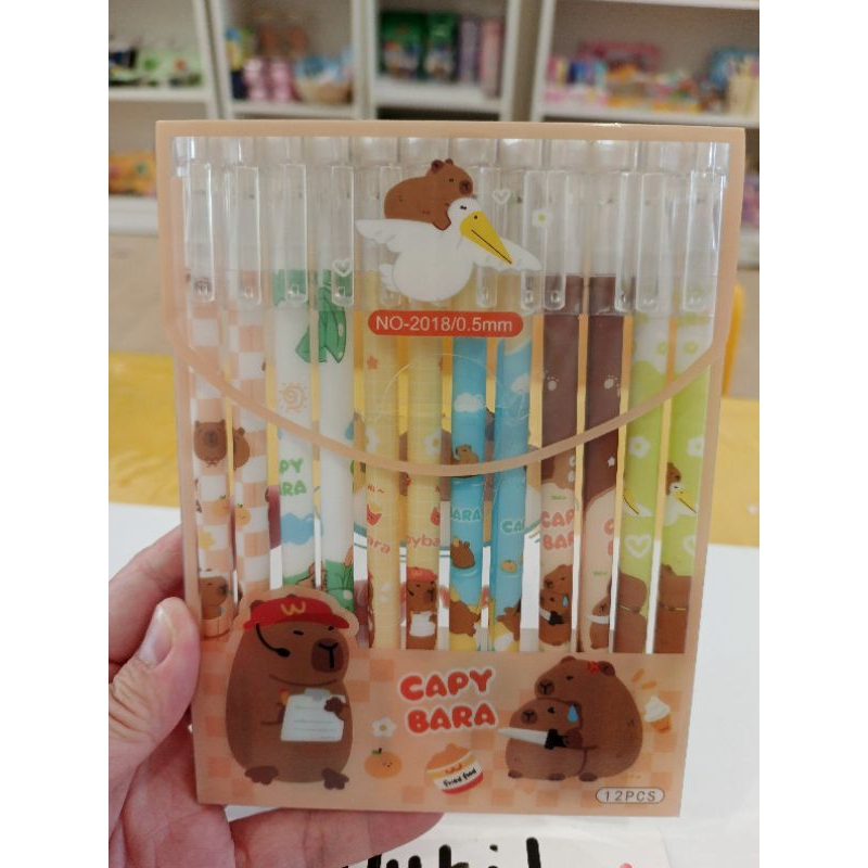 

ilykids pena capybara set isi 12 murah karakter lucu