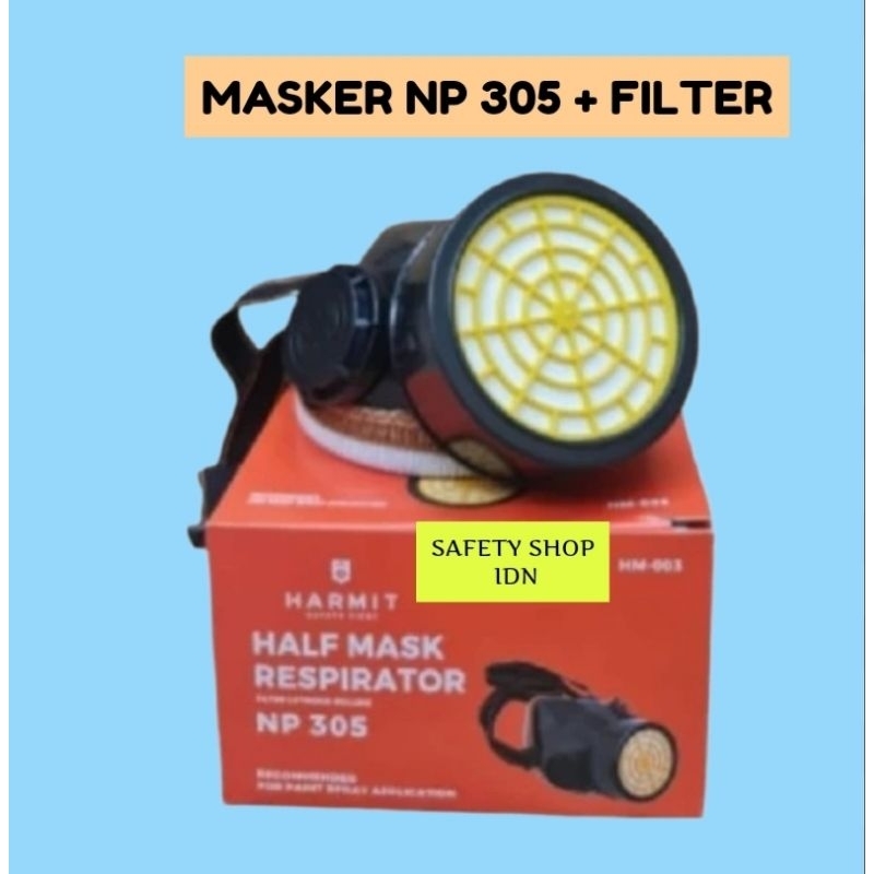 Masker Respirator NP 305 Single Filter Anti Asap Debu Chemical / Masker Respirator / Masker Single F
