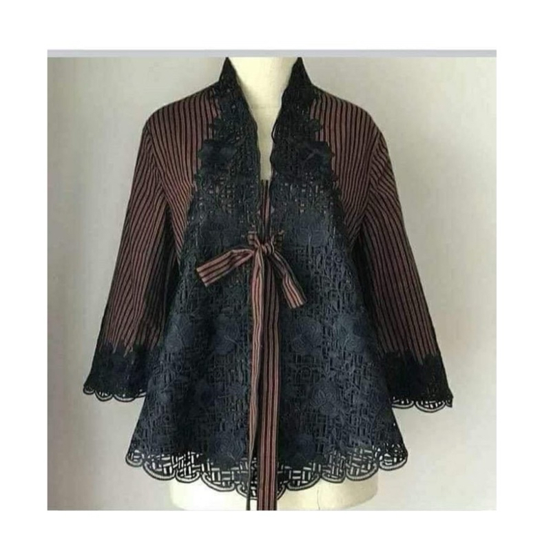 ATASAN BATIK SOLO | kebaya lurik bordir wanita