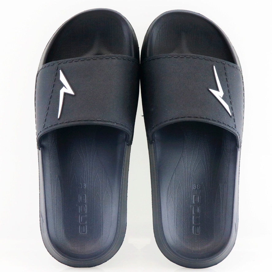 NEW Xenix 02 Hitam/Putih Sandal Slide Pria 2024 Surabaya
