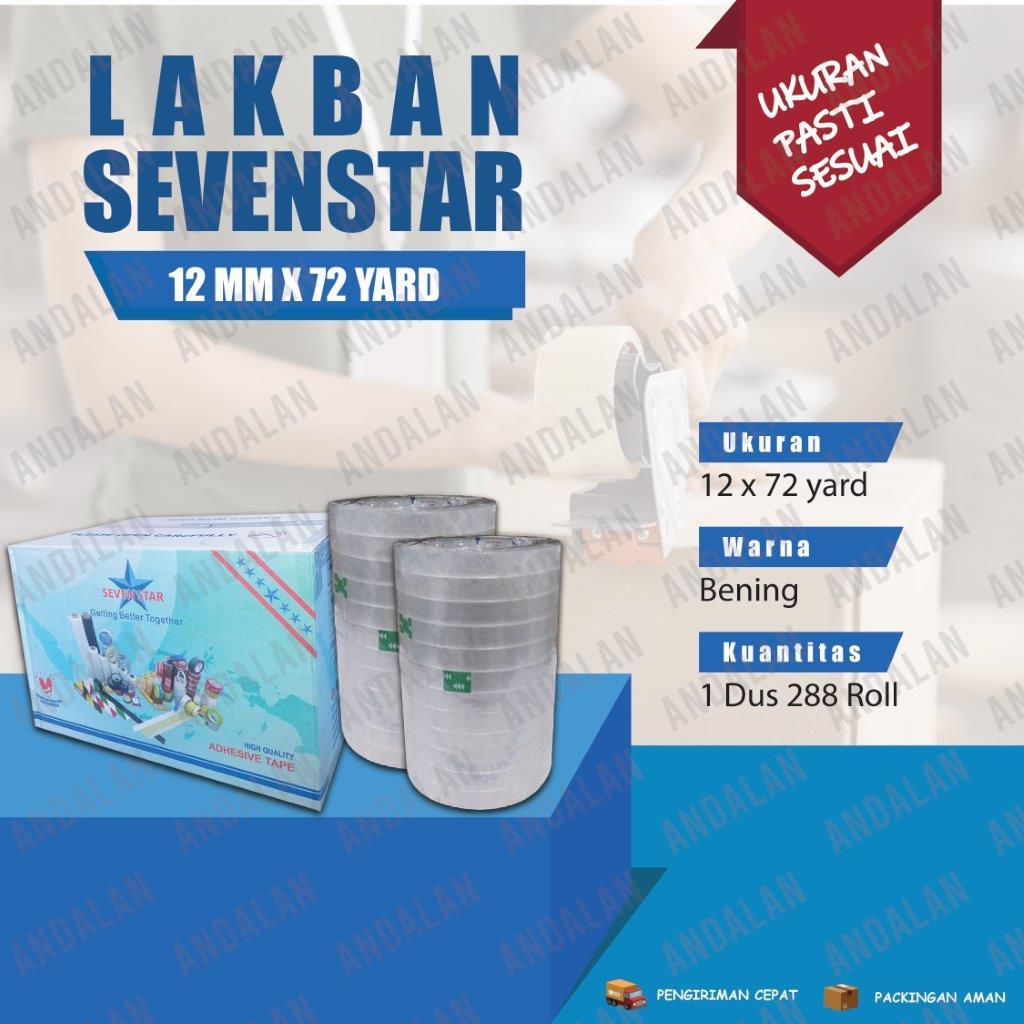 

Seven Star Lakban Bening 12MM x 72Y