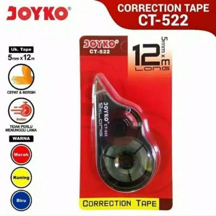 

JOYKO Correction tape CT-522 HARGA 1PCS sajaaa