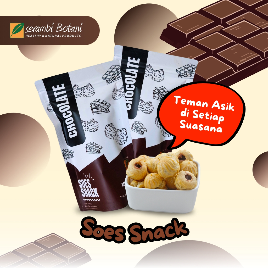 

Soes sus Coklat Kering Cemilan Snack 100gr