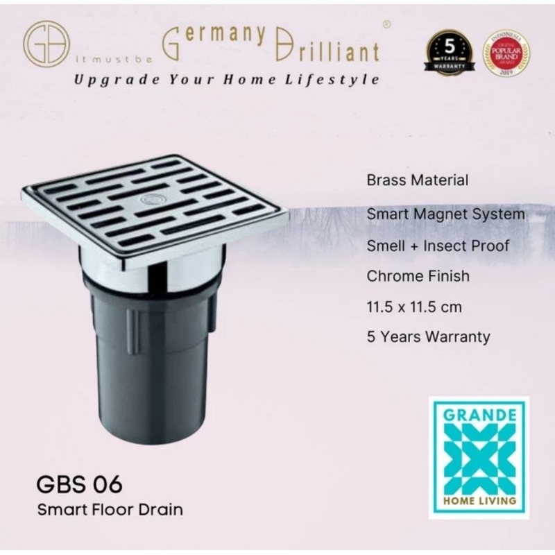 Germany Brilliant Smart Floor Drain GBS06