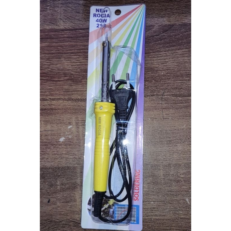 solder tangan 40W. New Rocia 218 matakeramik cepat panas mata runcing 5mm bagus