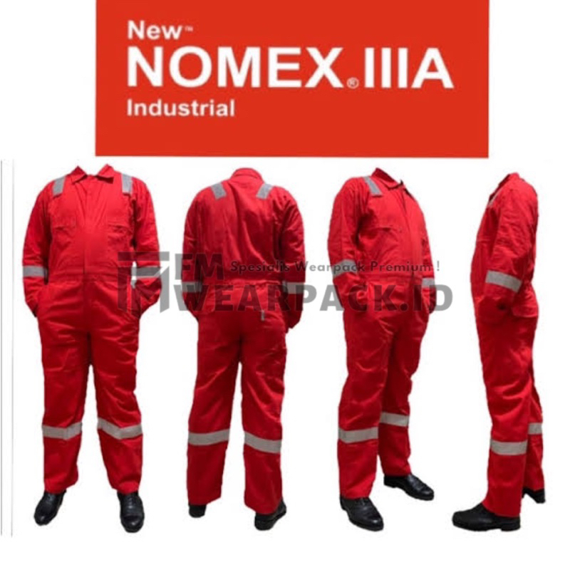 wearpack Nomex 3A / Wearpack Nomex Merah / wearpack Anti Api