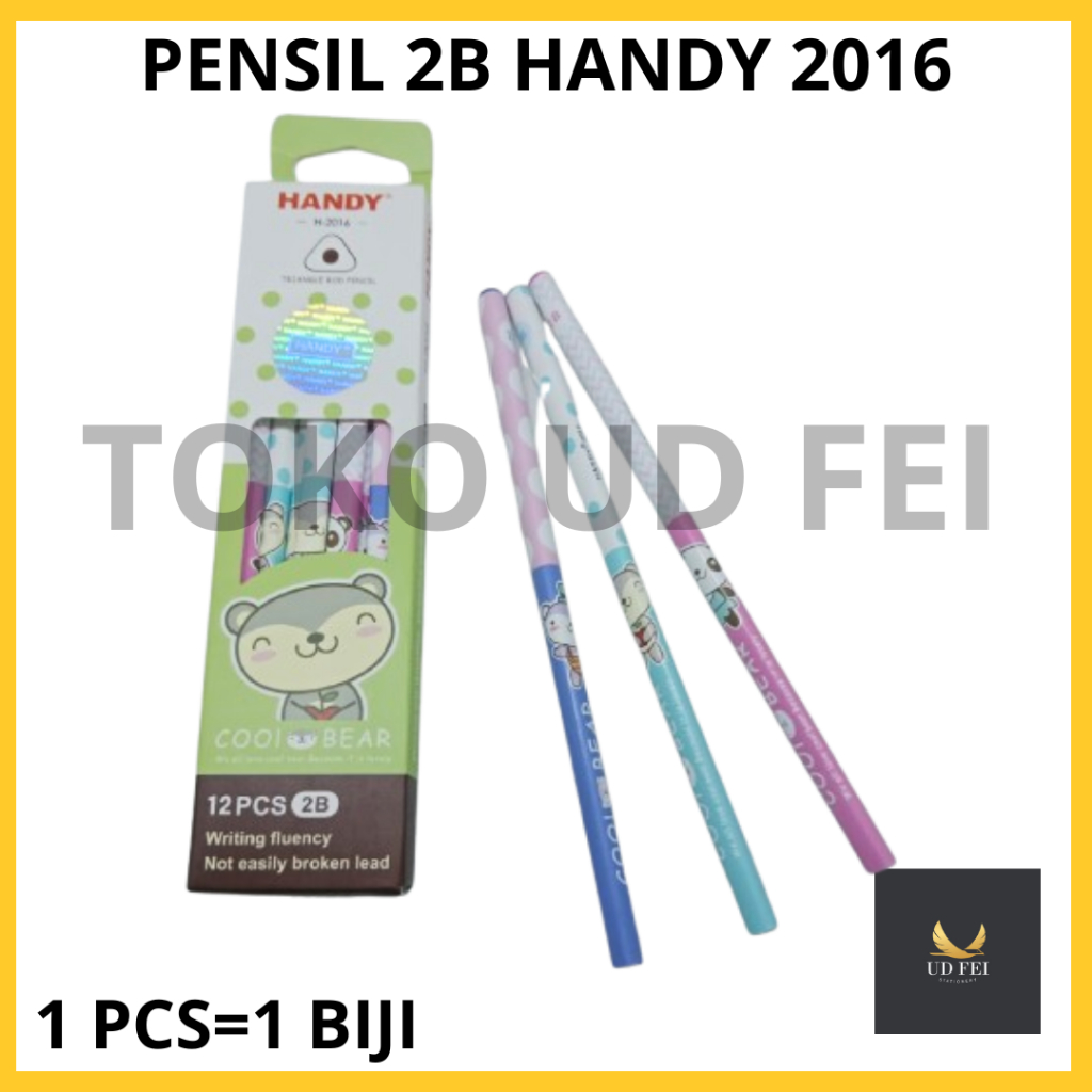 

(1 PCS=1BIJI) Pensil 2B HANDY 2016/ Pensil 2B Handy/ Pensil Handy Fancy Karakter