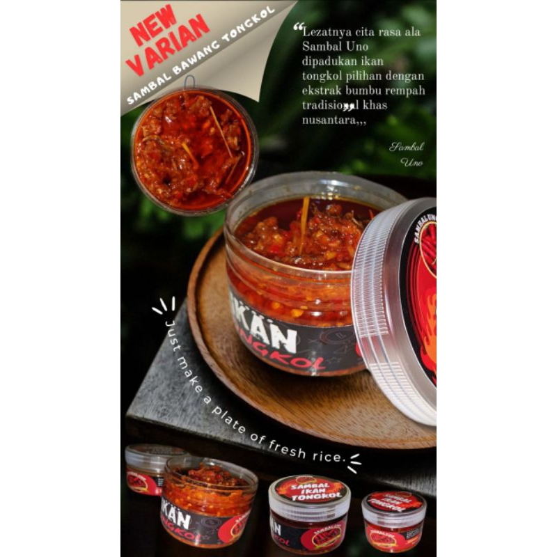 

Sambal Uno tongkol isi 3 extraspicy