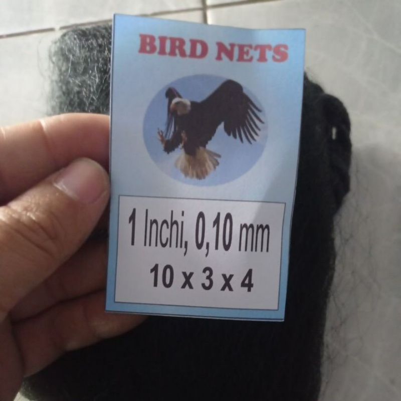 Jaring burung kecil siap pakai jaring burung emprit, pipit pikat burung kecil jaring burung hitam ja