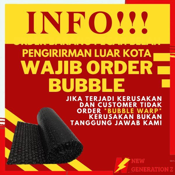 

NGZ Bubble Wrap Packing Tambahan -Biar lebih AMAN