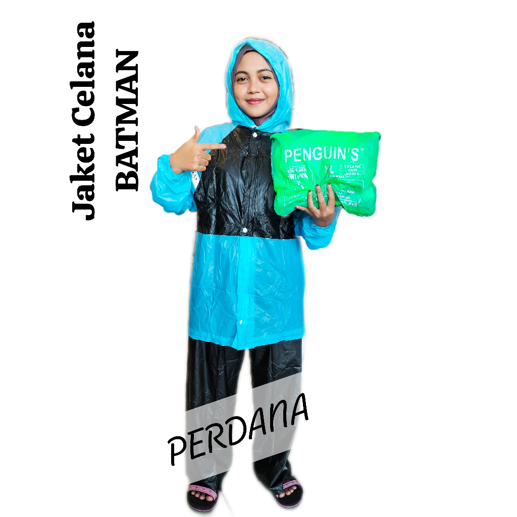 JAS HUJAN PINGUIN JAKET CELANA BATMAN | jas hujan setelan