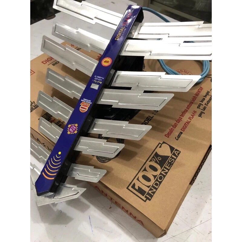 Antena TV flash s 019 D digital Indoor Dalam LED LCD Dual Band UHF VHF