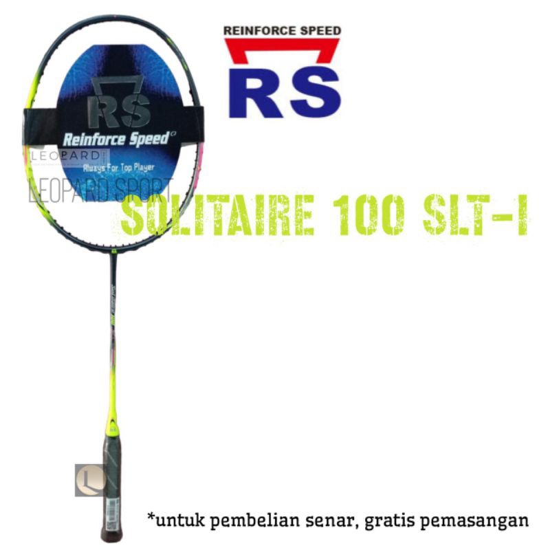 Raket Badminton RS SOLITAIRE 100 SLT-I Yellow / Raket RS