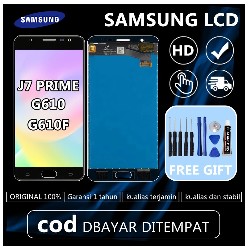 [ORIGINAL 100%] LCD SAMSUNG  J7 PRIME G610 G610F FULLSET TOUCHSCREEN