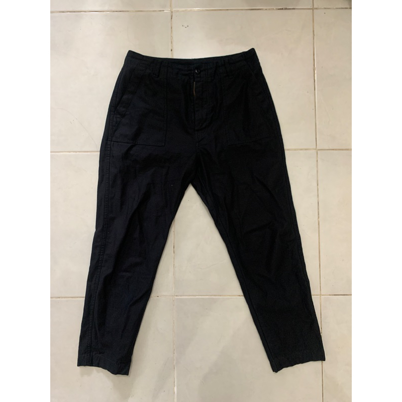 celana fatigue relume hitam pekat