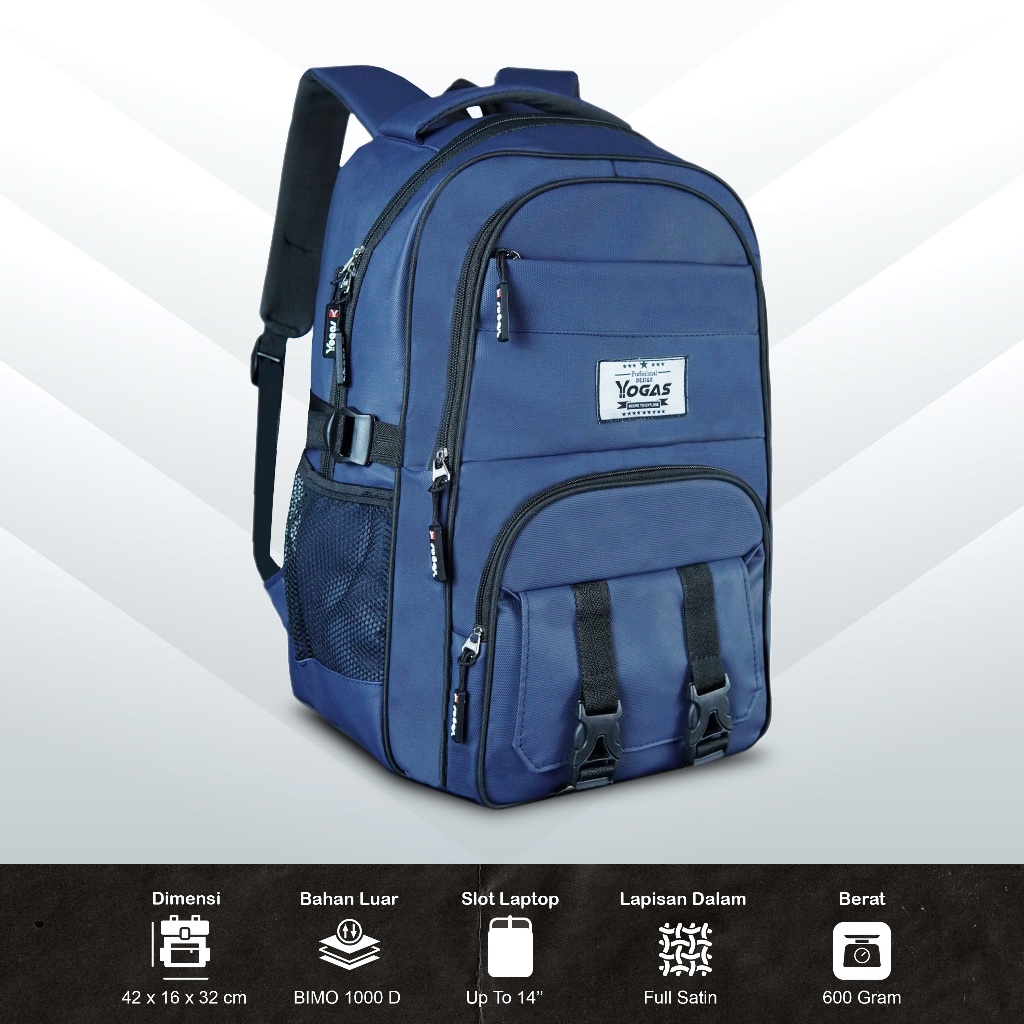 Realpoint x YOGAS Tas Ransel Sekolah Anti Air Korea Sekolah Kerja Anti Air Remaja 16 inch Waterproof