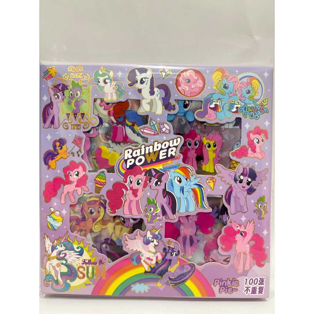 

100 Lembar Sticker Lucu 2D Sanrio Karakter Kuromi dan Melody