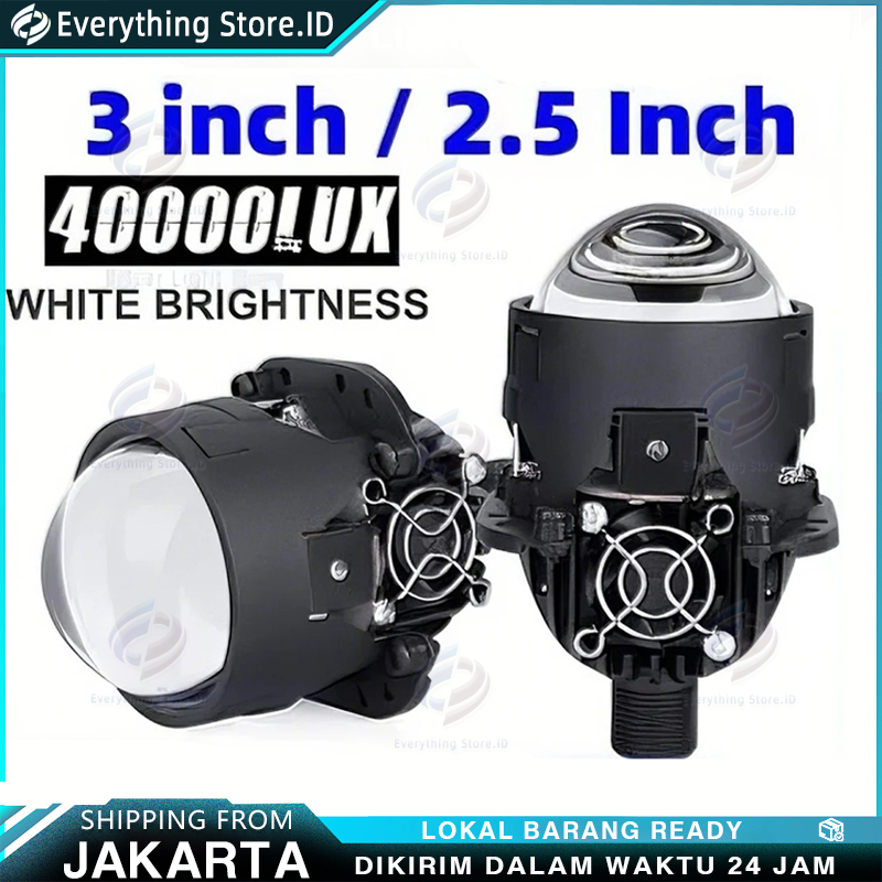 ISUN 2.5 INCH 3 INCH DC 12V 55W PROJECTOR LED BLUE LENS PROJIE