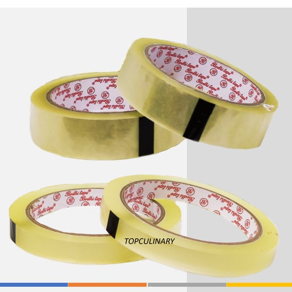 

Bodhi Tape Lakban OPP 12 mm x 75 Yard Bening