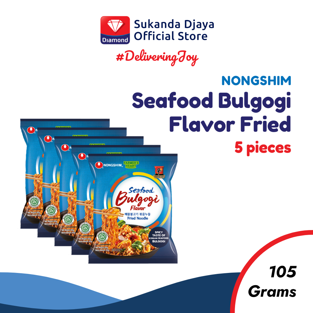 

Nongshim Mie Instan Seafood Bulgogi Flavor Fried Multipack