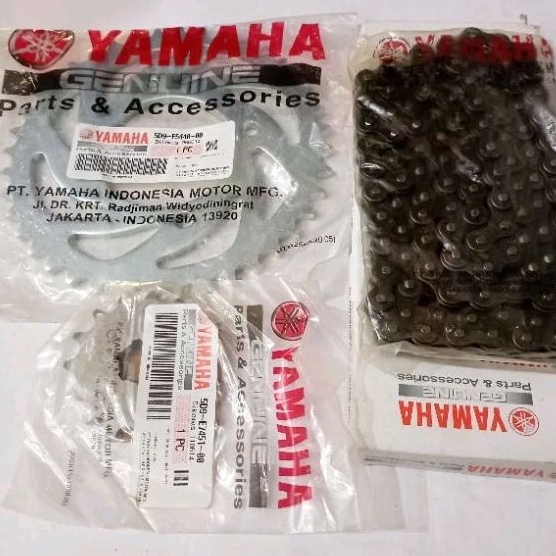 GEARSET GEAR PAKET GEAR DAPAN BELAKANG VEGA ZR NEW ORI YAMAHA