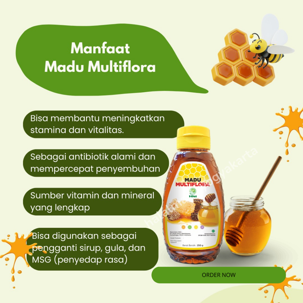 

MEMBANTU MENINGKATKAN STAMINA DAN VITALITAS-MADU MULTIFLORA