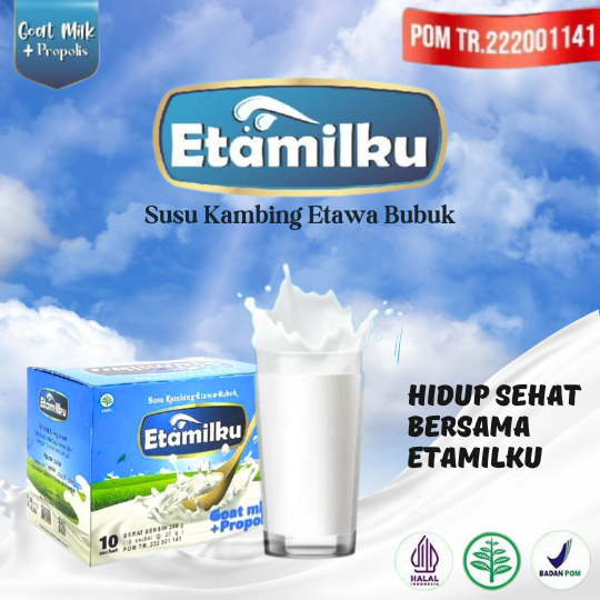 

Susu Kambing Etawa ETAMILKU & Propolis: Terapi Alami untuk Sendi Sehat dan Masalah Pernapasan