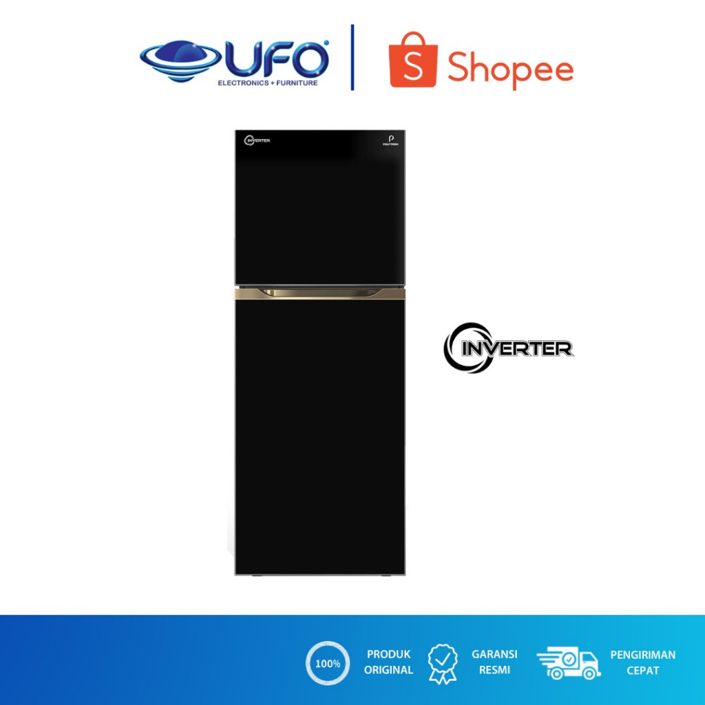 POLYTRON KULKAS 2 PINTU INVERTER 300 LITER PRM431X
