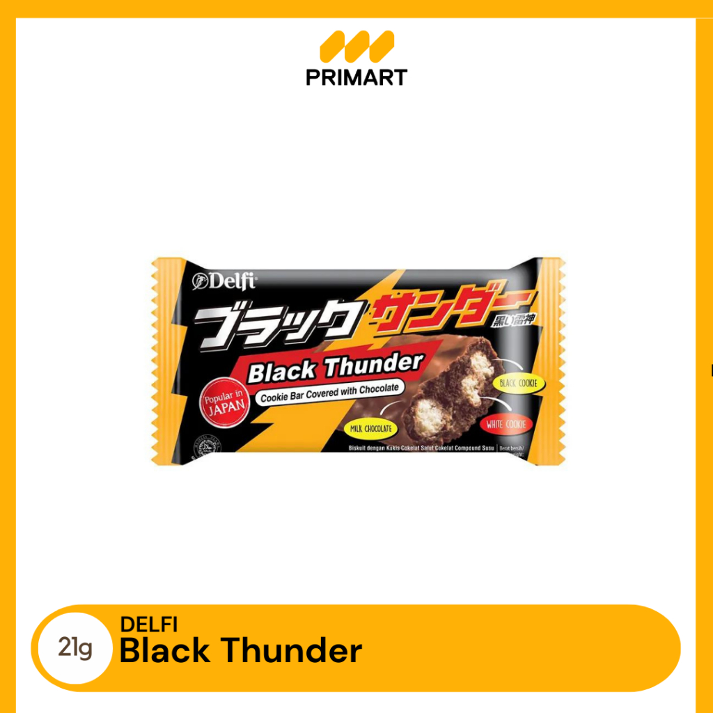 

Delfi Black Thunder Cookie Bar Chocolate 21gr