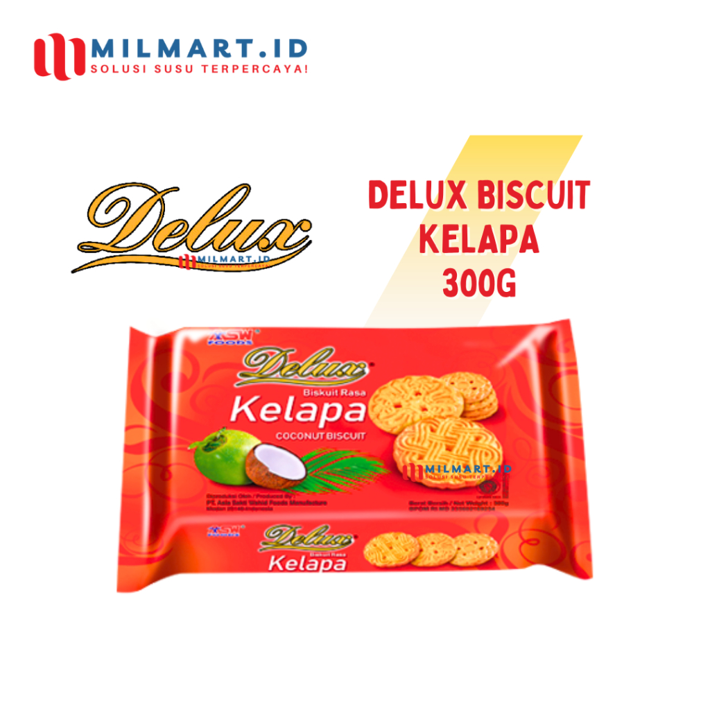 

ASW DELUX KELAPA COOKIES 300G COCONUT BISCUIT CAMILAN JAJANAN