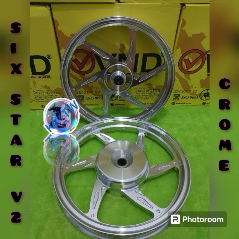 VND VELG SIXSTAR V2 MIO SPORTY/MIO M3/BEAT/SCOOPY/VARIO 110/125/150/UK 1.60X14 / 1.85X14 . ORIGINA;.