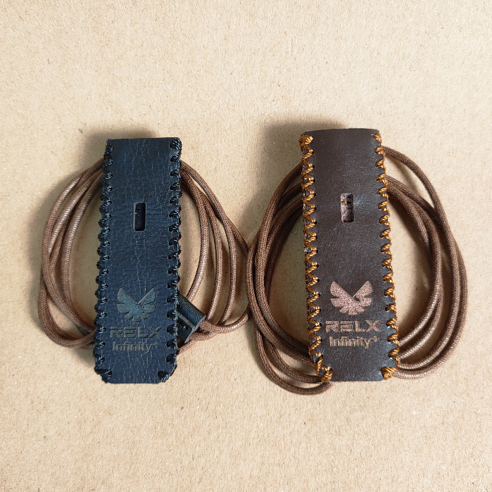 Vagary Leather Sleeve Case RELX Infinity Plus Free Lanyard