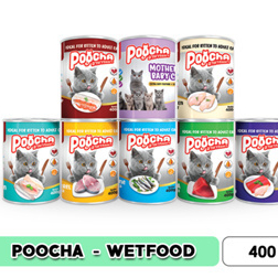 POOCHA Makanan Basah Kucing 400gr/Makanan Basah/Poocha Can