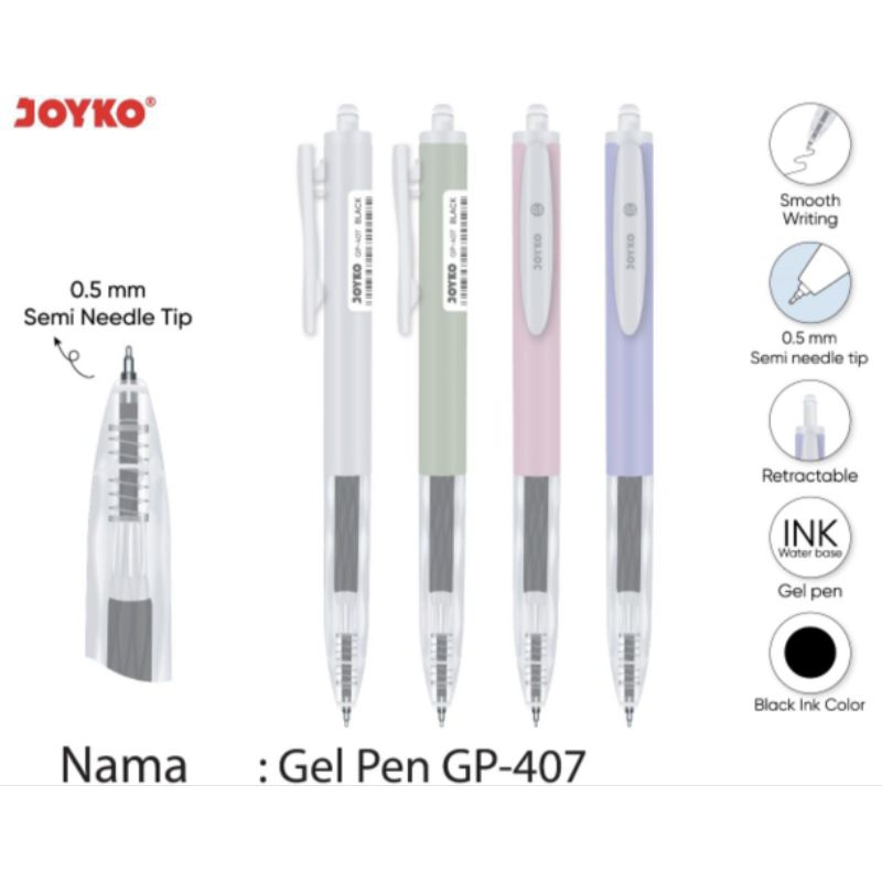 

Pena Gel Joyko GP-407 0,5mm (1pcs)