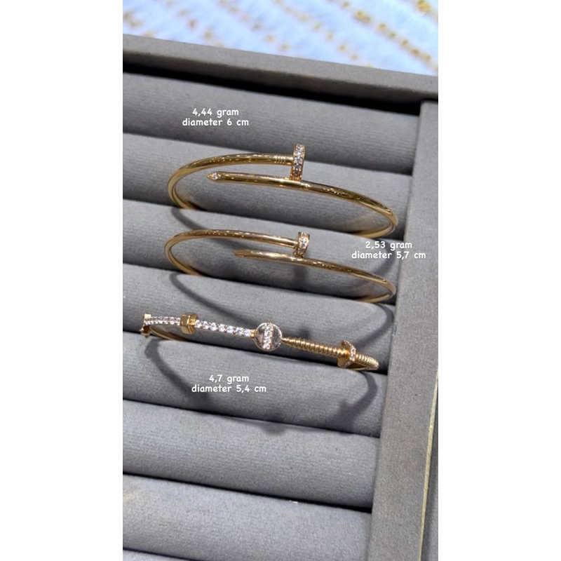 Gelang Emas gelang kolong terbaru gelang bangle toko mas karangayu toko emas karangayu