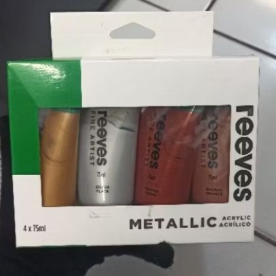 

Set Cat Akrilik | Reeves 4x75ml Warna Spesial