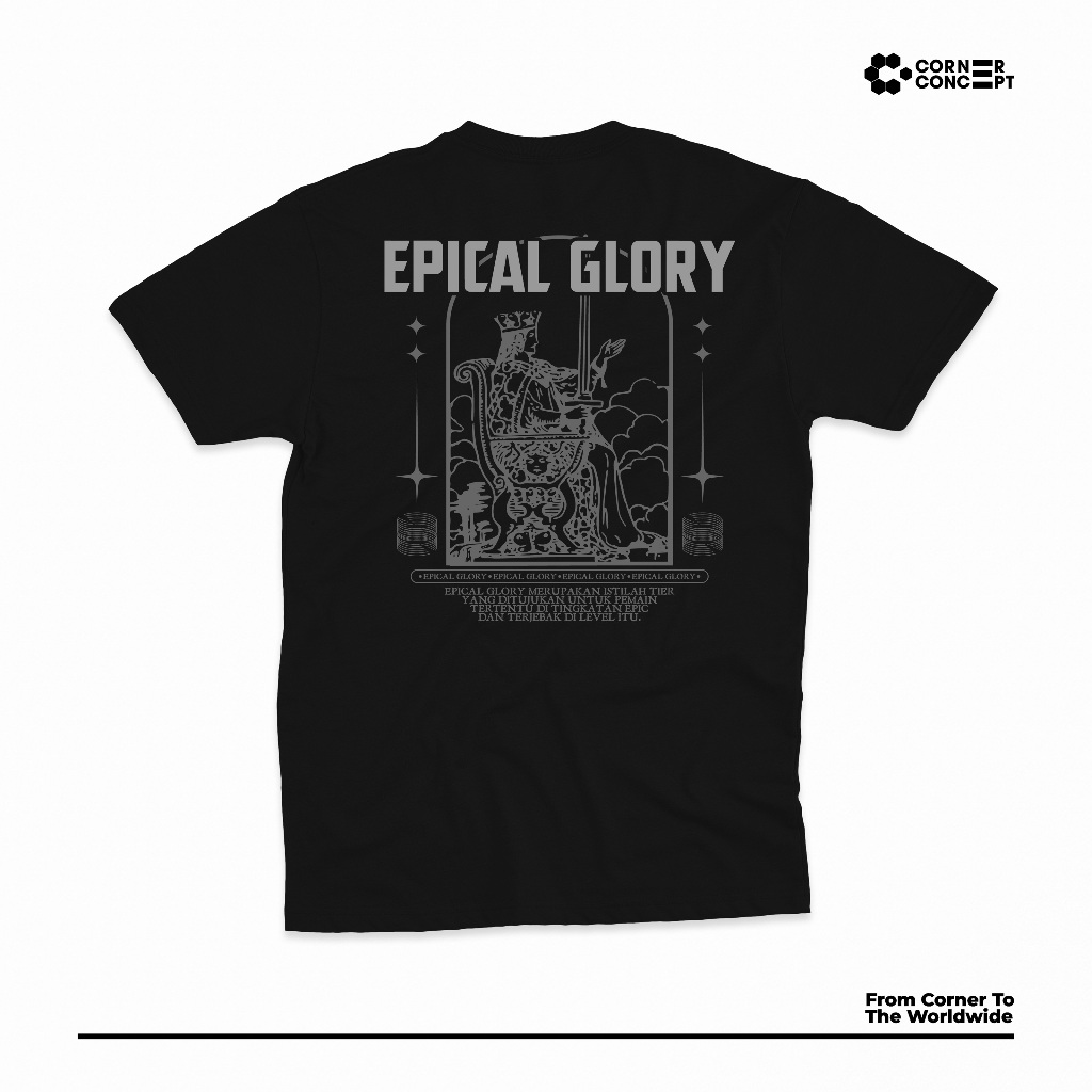 Corner Concept Tshirt - Epical Glory Hard Rank - Personality Starts Here