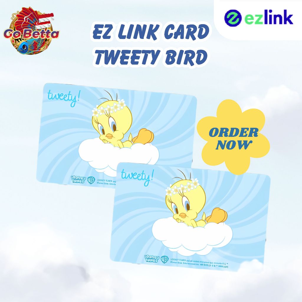 Warner Bros Looney Tunes SimplyGo EZ-Link Card MRT Bus Ez Link Cards Tweety Bird SimplyGo Ezlink Car