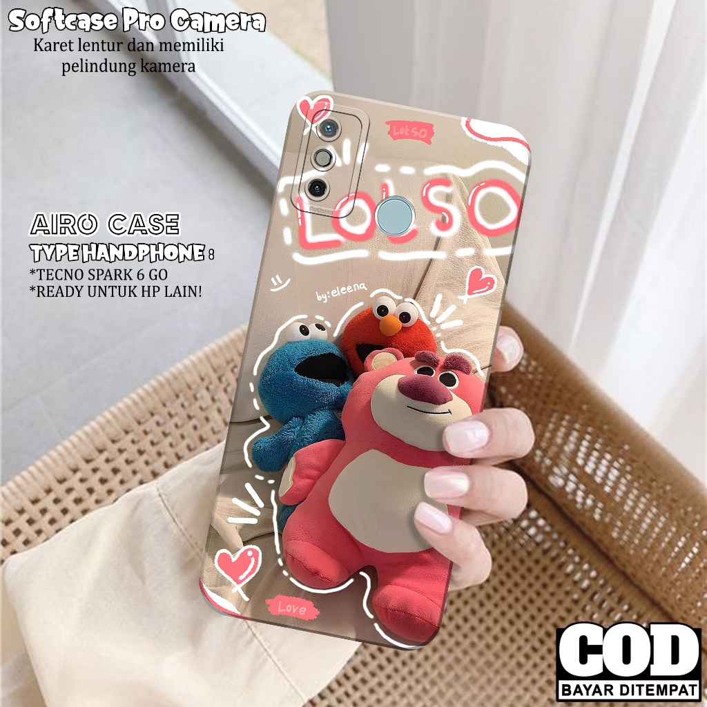 Case TECNO SPARK 6 GO - Softcase TECNO SPARK 6 GO - Fashion Case KARTUN - Casing TECNO SPARK 6 GO - 