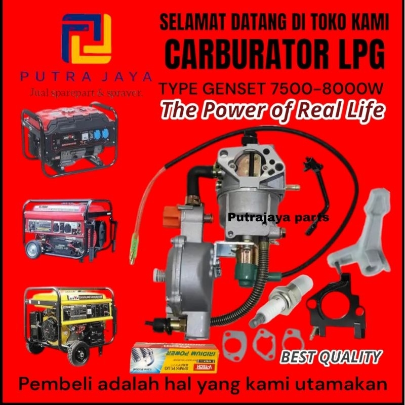 KARBURATOR LPG KUALITAS NOMER 1 TYPE GENSET 1500-8000 ORIGINAL SAKAI ISTIMEWA MADE IN JAPAN