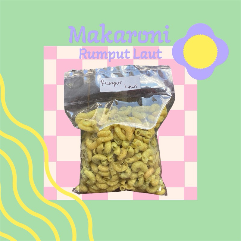 

PROMO 10.10 MAKARONI RUMPUT LAUT MURAH CEMILAN ENAK VIRAL