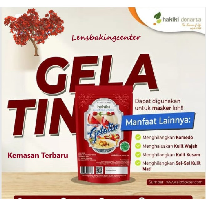 

Hakiki Gelatin Bubuk Halal 100gr / 100 gr | Gelatin Komedo Hakiki 100gram / 100 gram