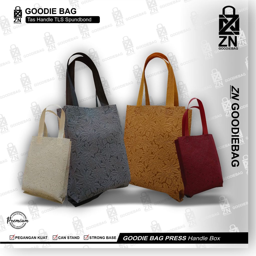 

Tas Spunbond EMBOSS - Goodie bag Handle