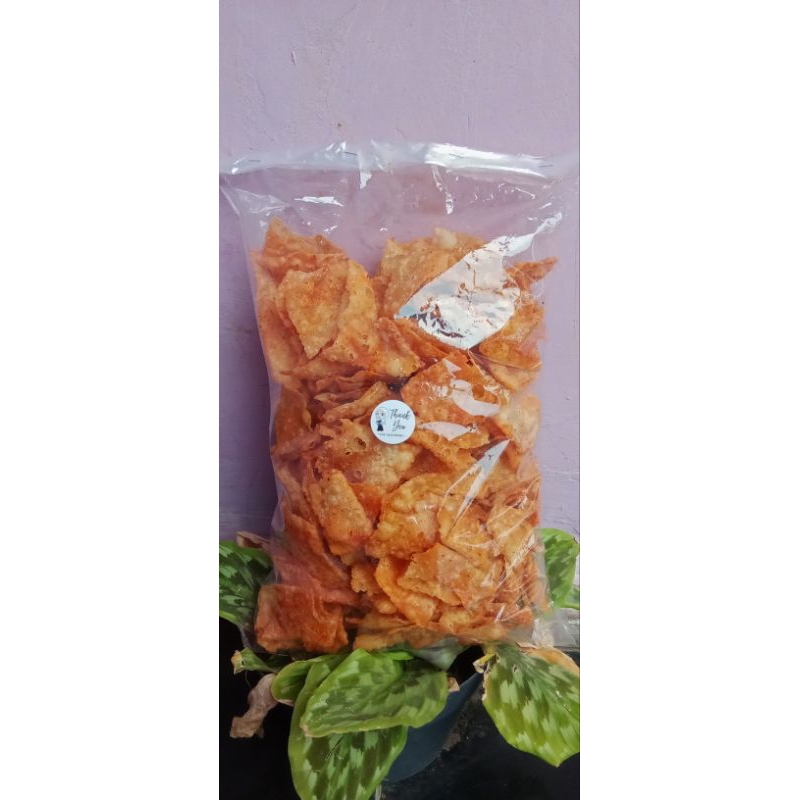 

keripik pangsit /pangsit goreng balado pedas 500gr