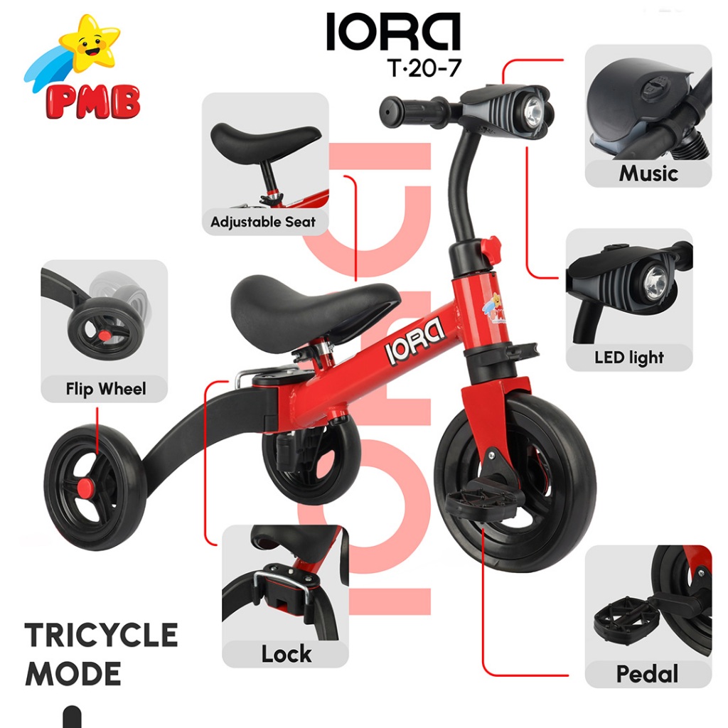 Sepeda Roda Tiga Anak  // Sepeda Keseimbangan Anak