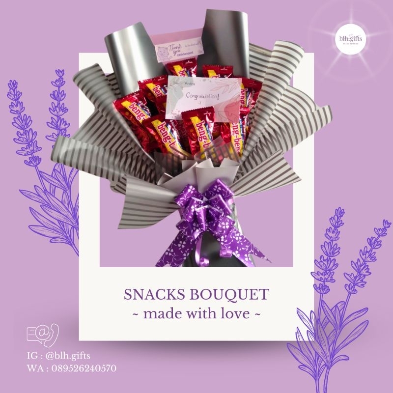 

Snacks Bouquet | Buket Jajan | Custom