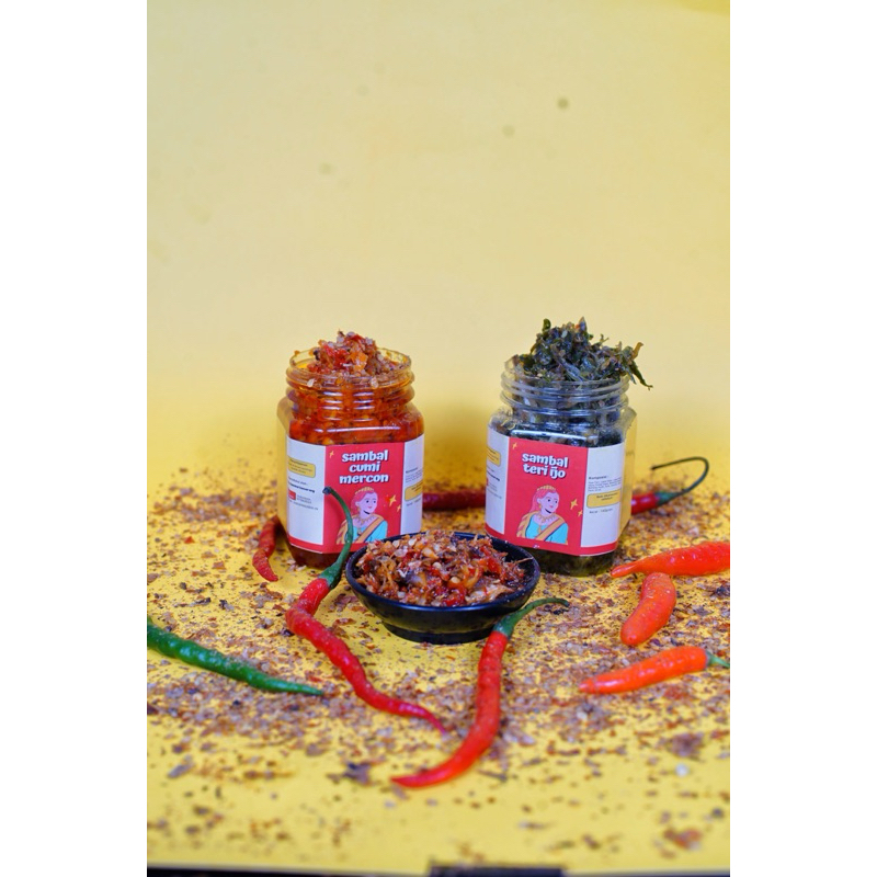 

Paket hemat isi 2 sambal (sambal cumi mercon & sambal tongkol suwir/cakalang)