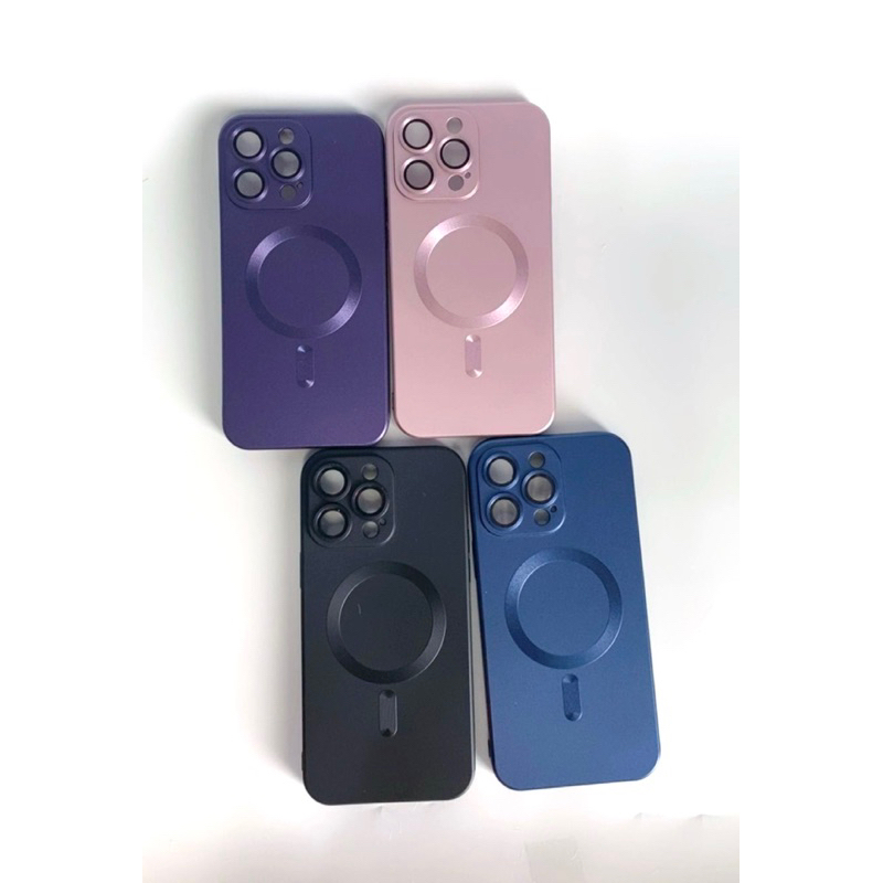 Case magsafe iphone 11 12 13 14 pro max soft case magnetic premium mewah