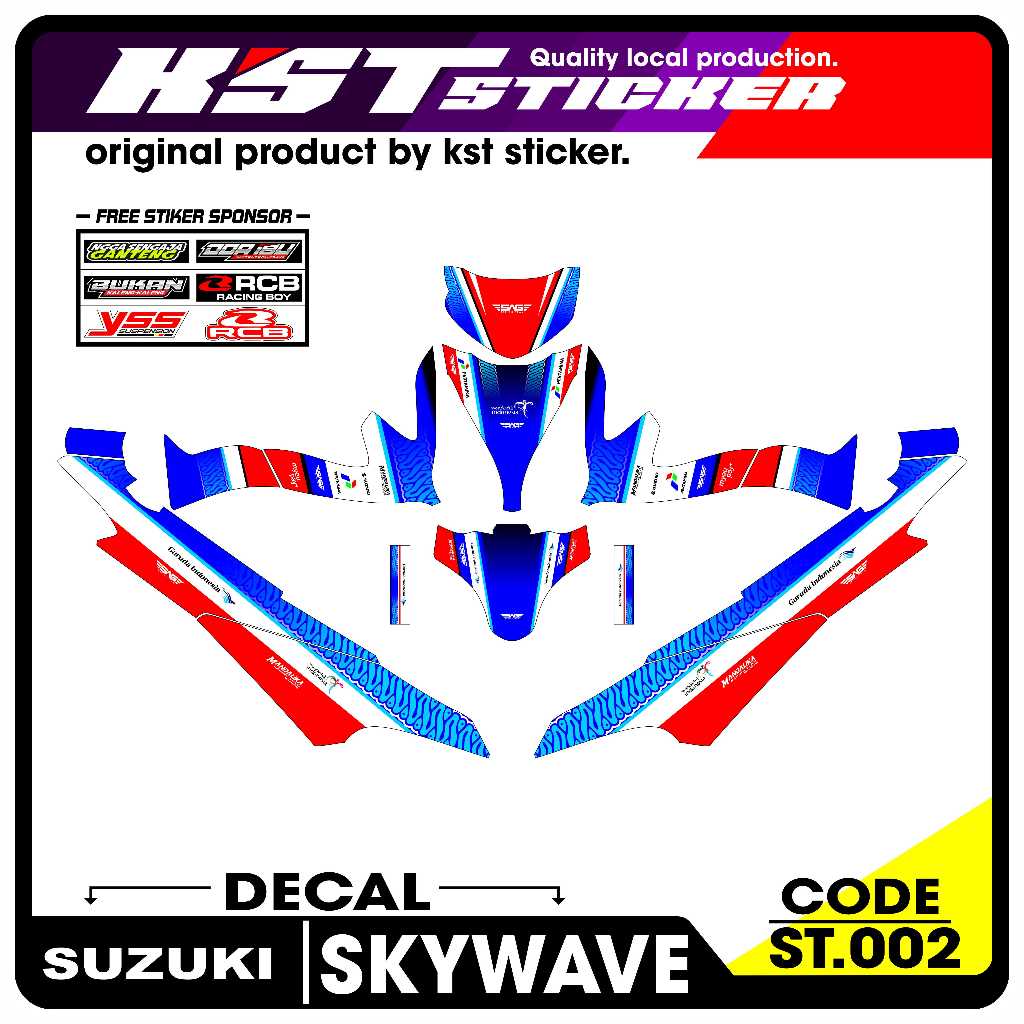 DECAL Full body Skywave -DECAL Full body Suzuki Skywave. ST.002