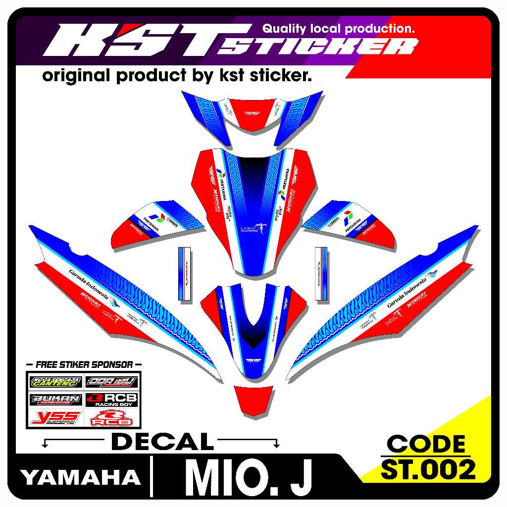 DECAL Full Body Mio J - DECAL Full body Yamaha Mio J. ST.002